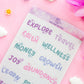 Goal Setting Words Sticker Sheet