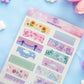 Washi Tape Strips Sticker Sheet