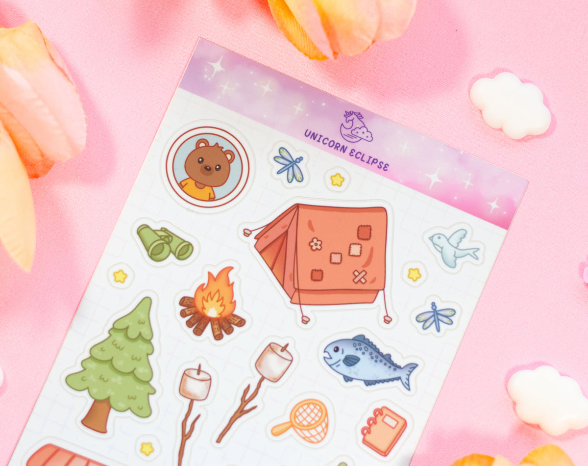 Camp Sunshine Sticker Sheet