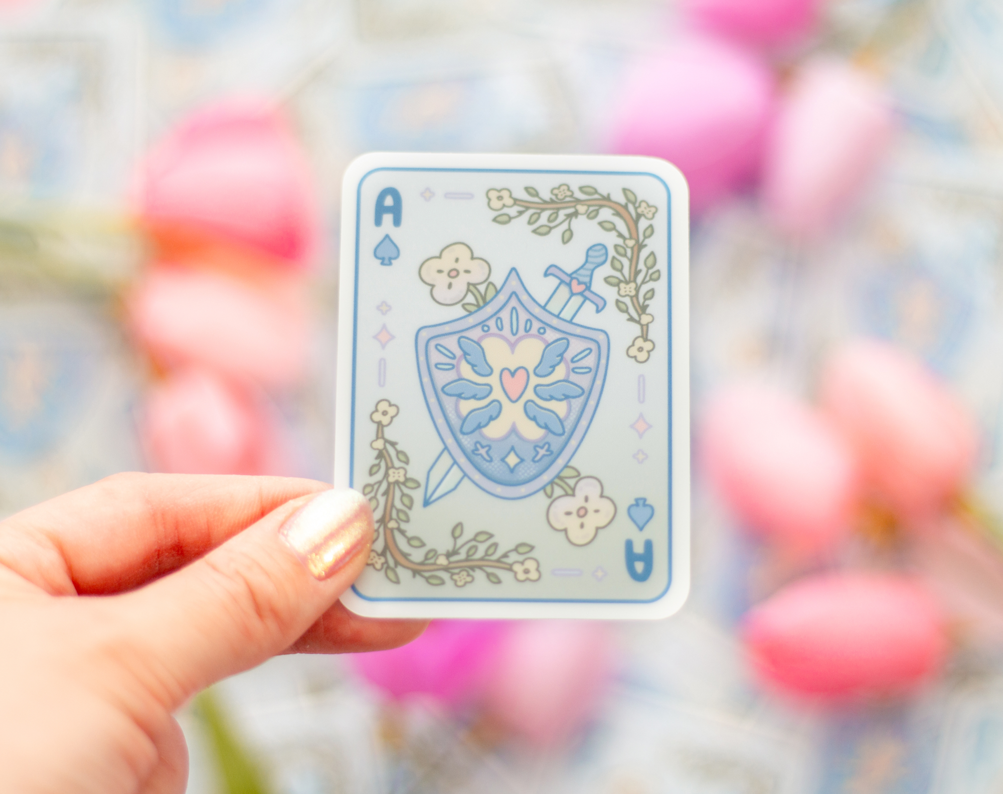 Playing Card Sticker – Unicorn Eclipse