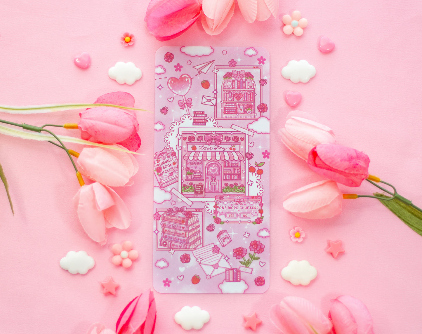 Love Story Reading Log Bookmark