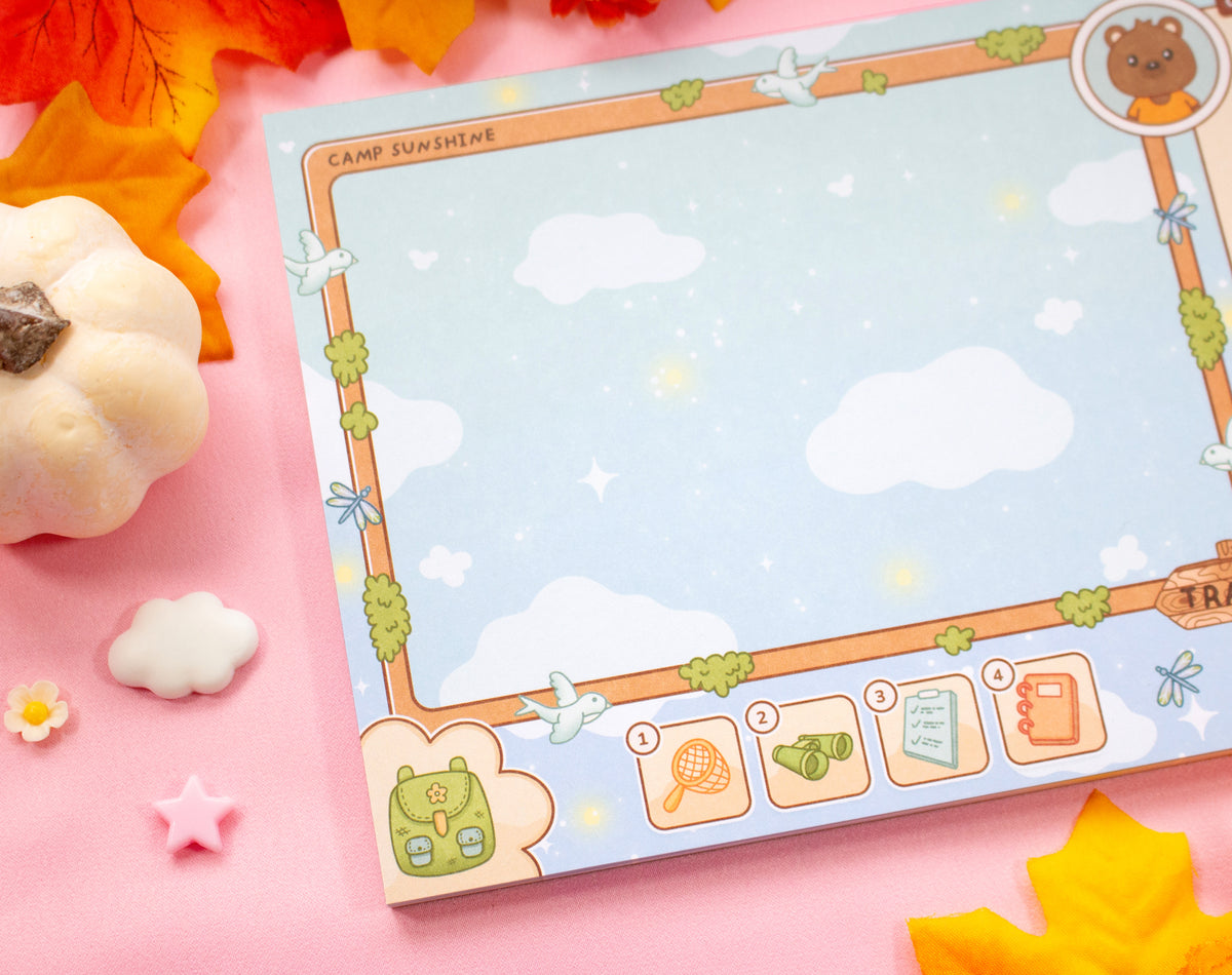 Camp Sunshine Brain Dump Planner Pad