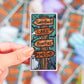 Camp Signpost Sticker