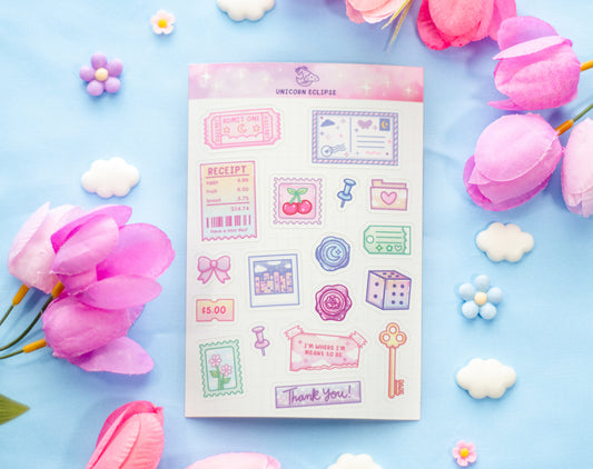 Ephemera Sticker Sheet