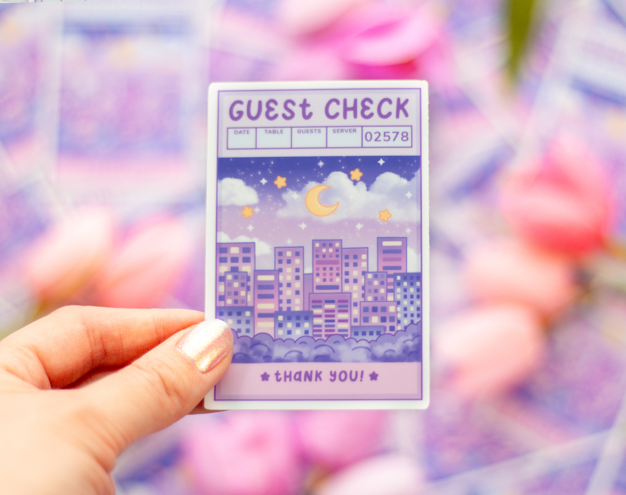 Guest Check Sticker – Unicorn Eclipse