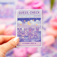 Guest Check Sticker
