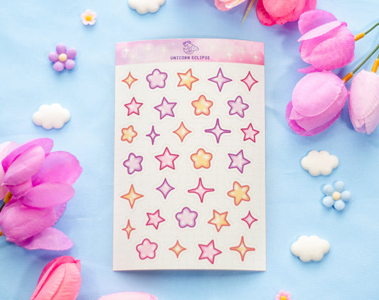 Stars and Sparkles Sticker Sheet