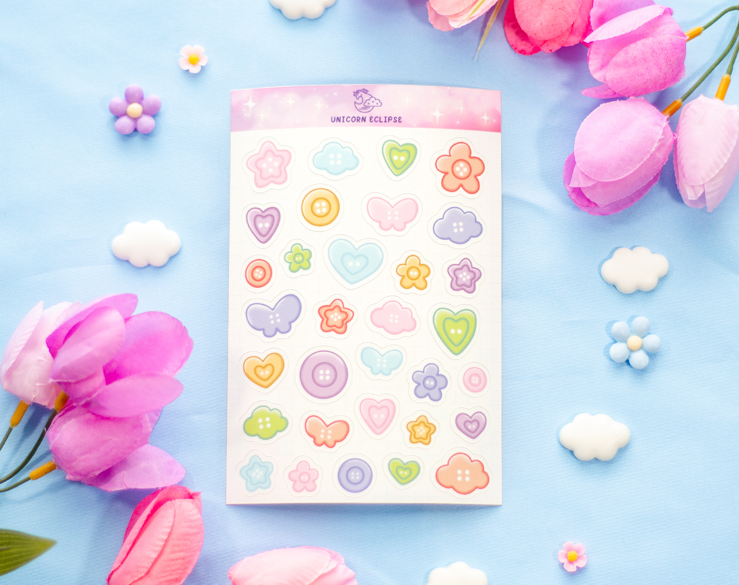 Buttons Sticker Sheet