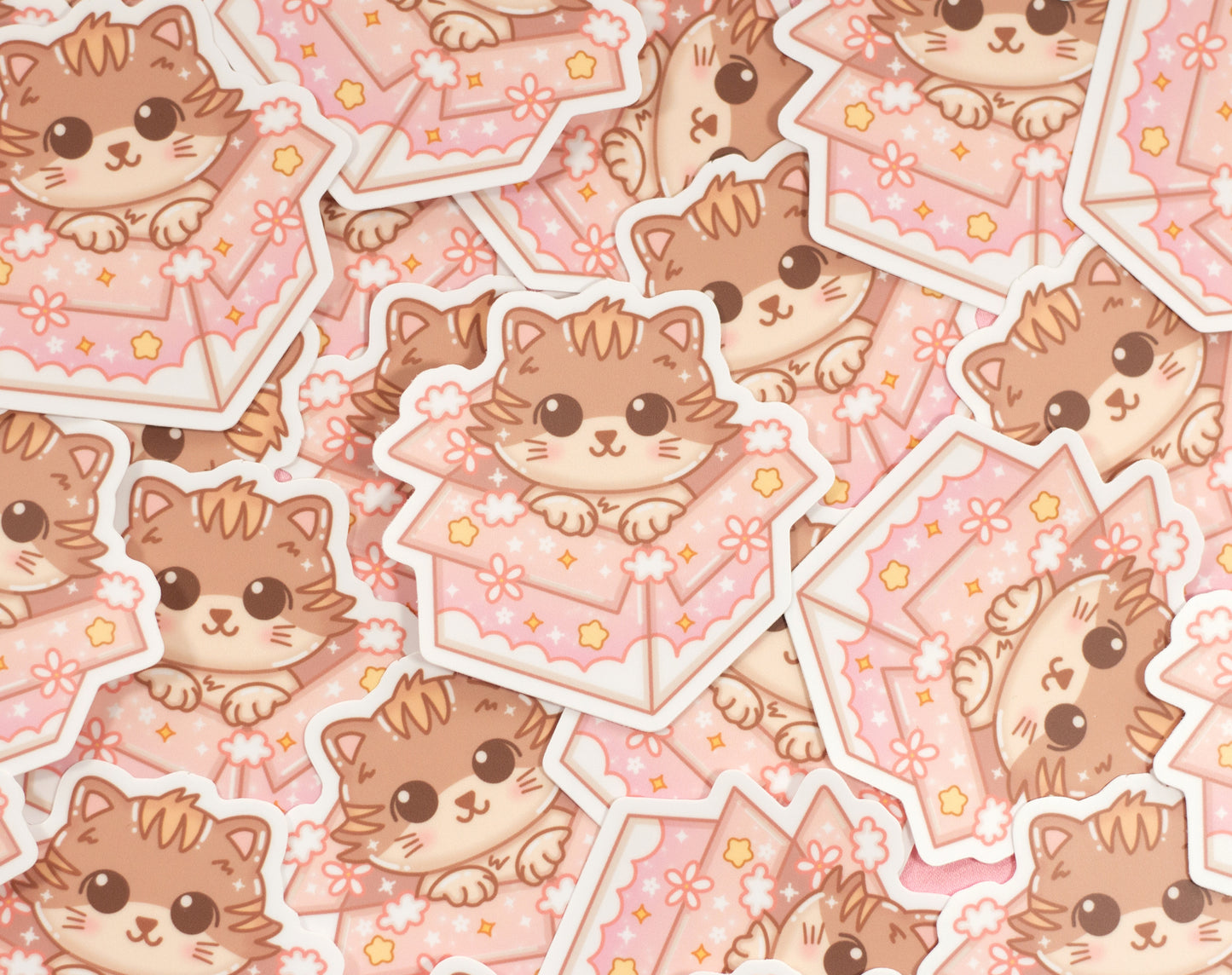 Cat in a Box Sticker