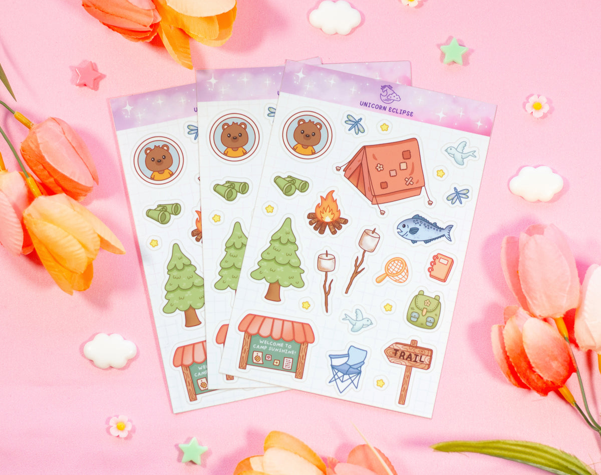 Camp Sunshine Sticker Sheet