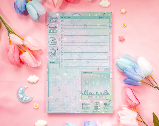 Blooming Records Daily Planner Pad