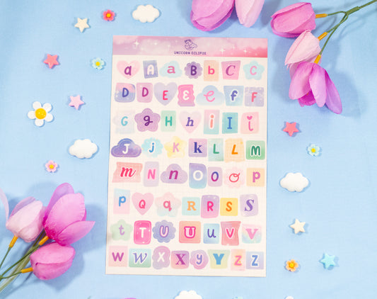 Ransom Letters Sticker Sheet