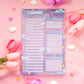 Study Night Hourly Planner Pad