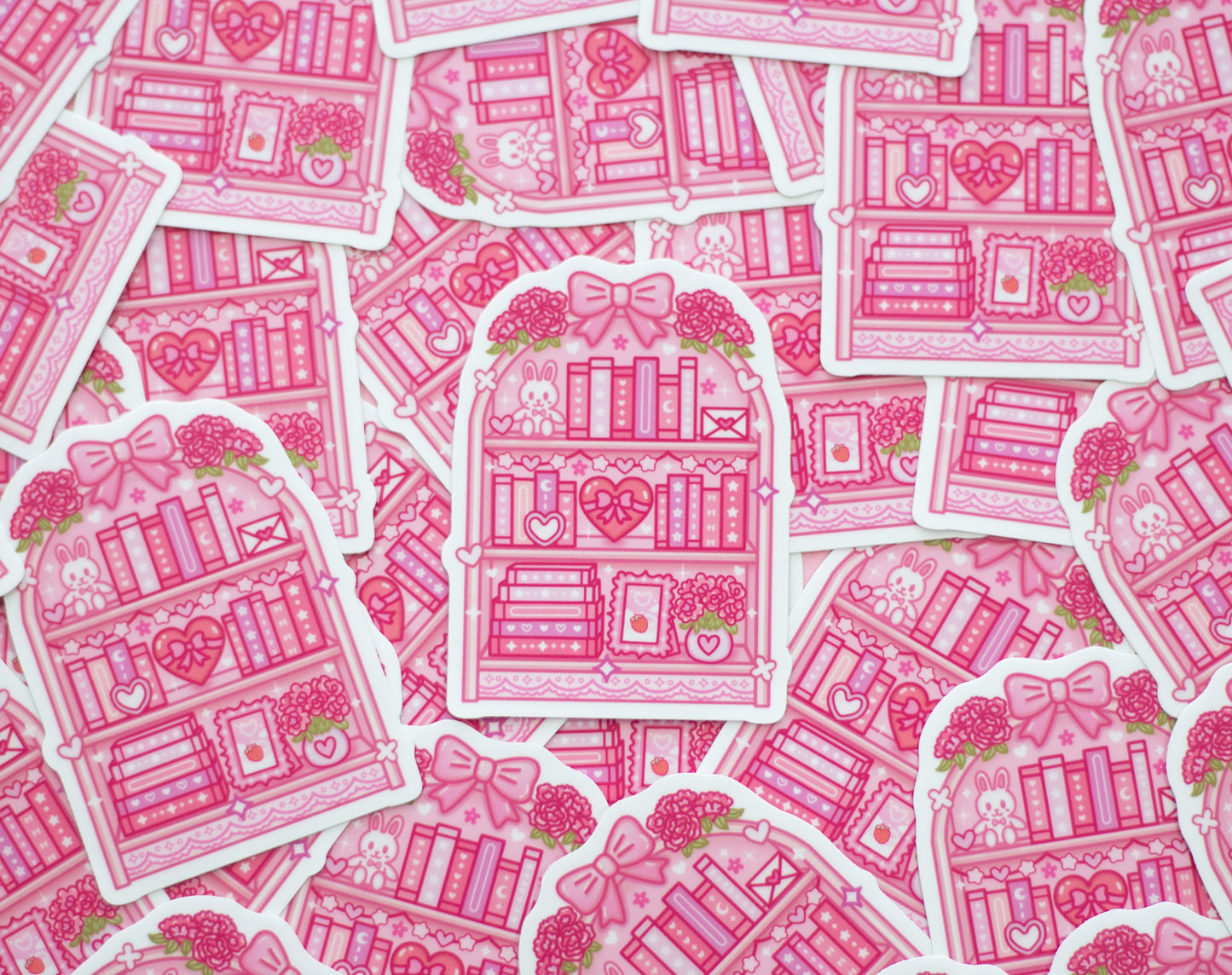 Love Story Book Shelf Sticker