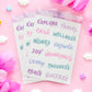 Goal Setting Words Sticker Sheet