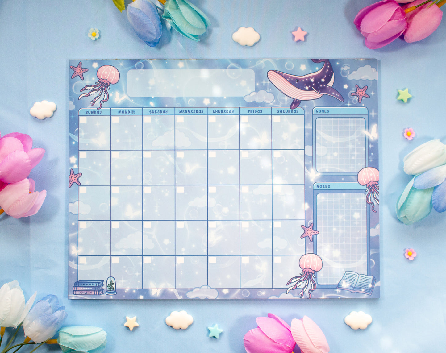 Reading Room Monthly Planner Pad