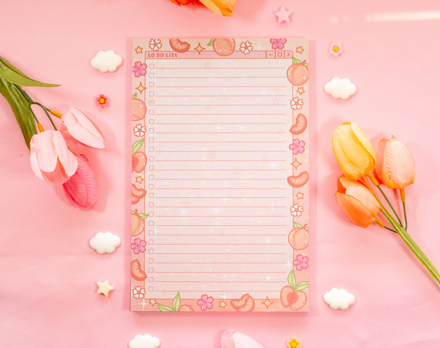 Peaches To Do List Planner Pad