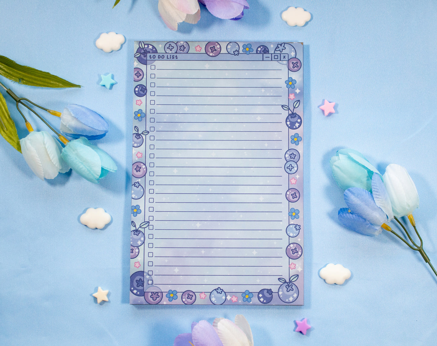 Blueberries To Do List Planner Pad