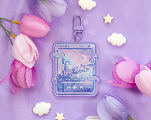 Peace Music Player Keychain