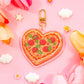 Heart Pizza Keychain