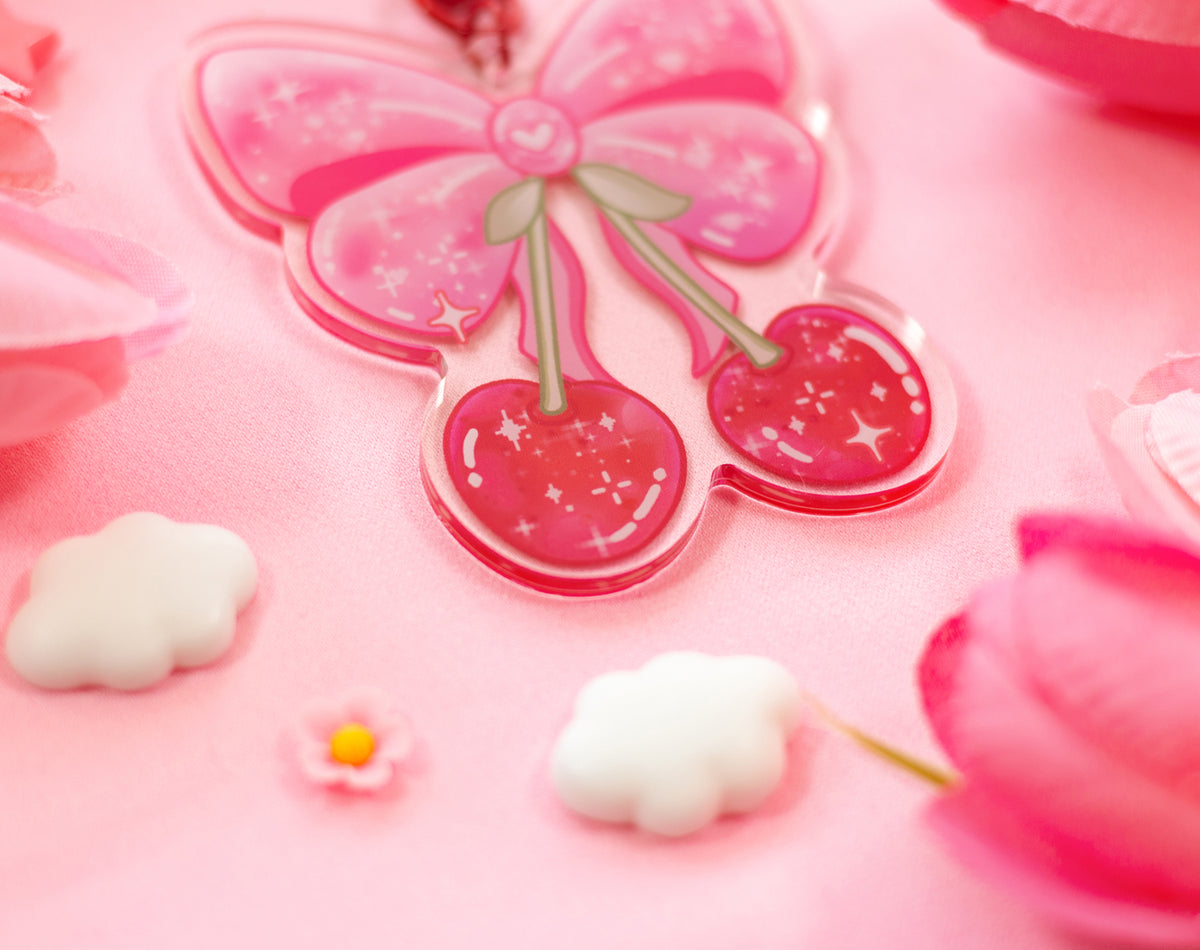 Cherries Keychain
