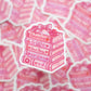 Romance Stacked Books Sticker