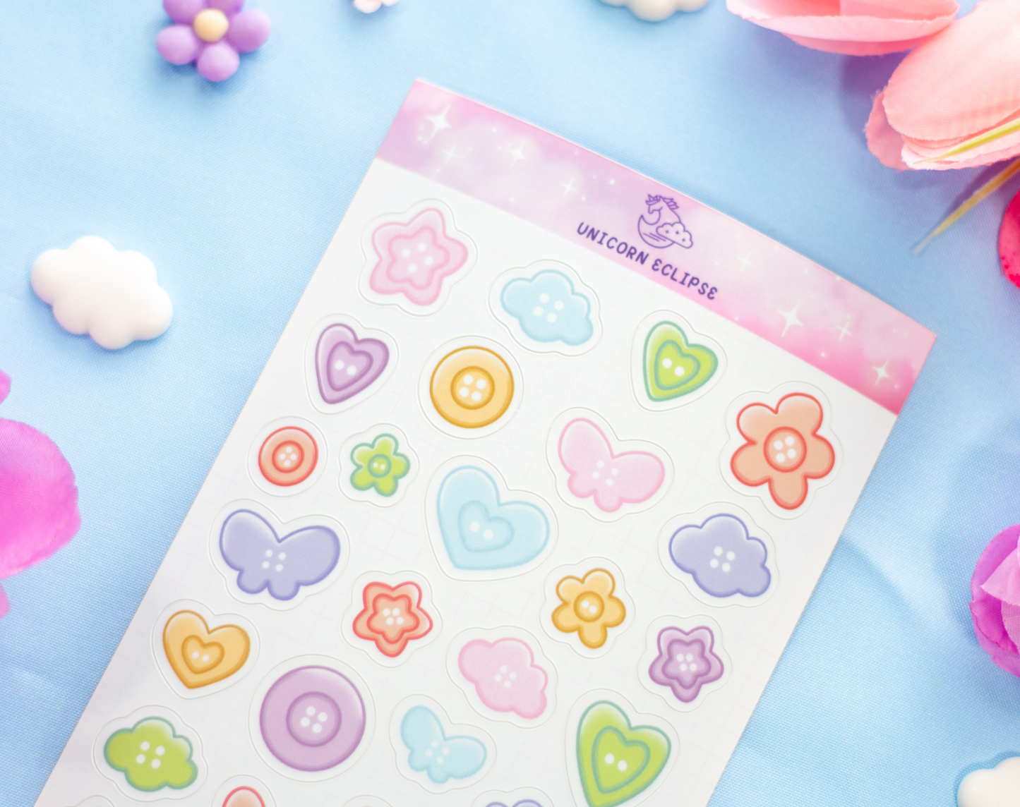 Buttons Sticker Sheet