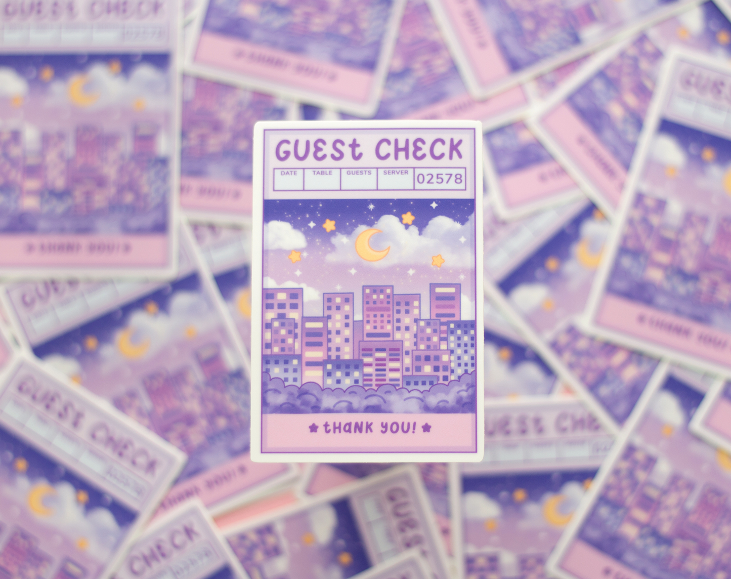 Guest Check Sticker
