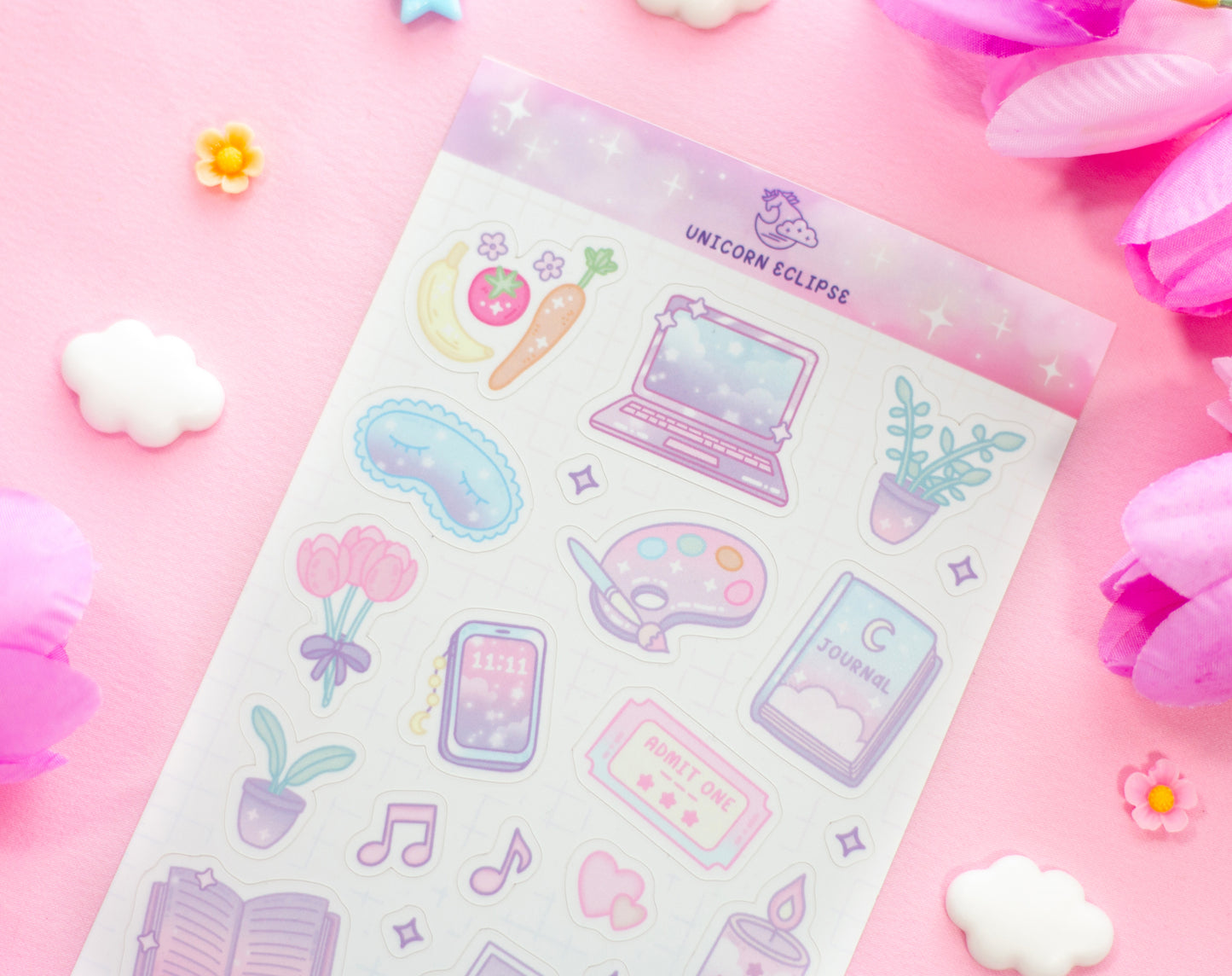 Vision Board Sticker Sheet