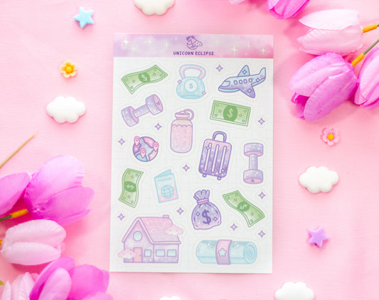 Life Goals Sticker Sheet