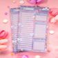 Study Night Hourly Planner Pad