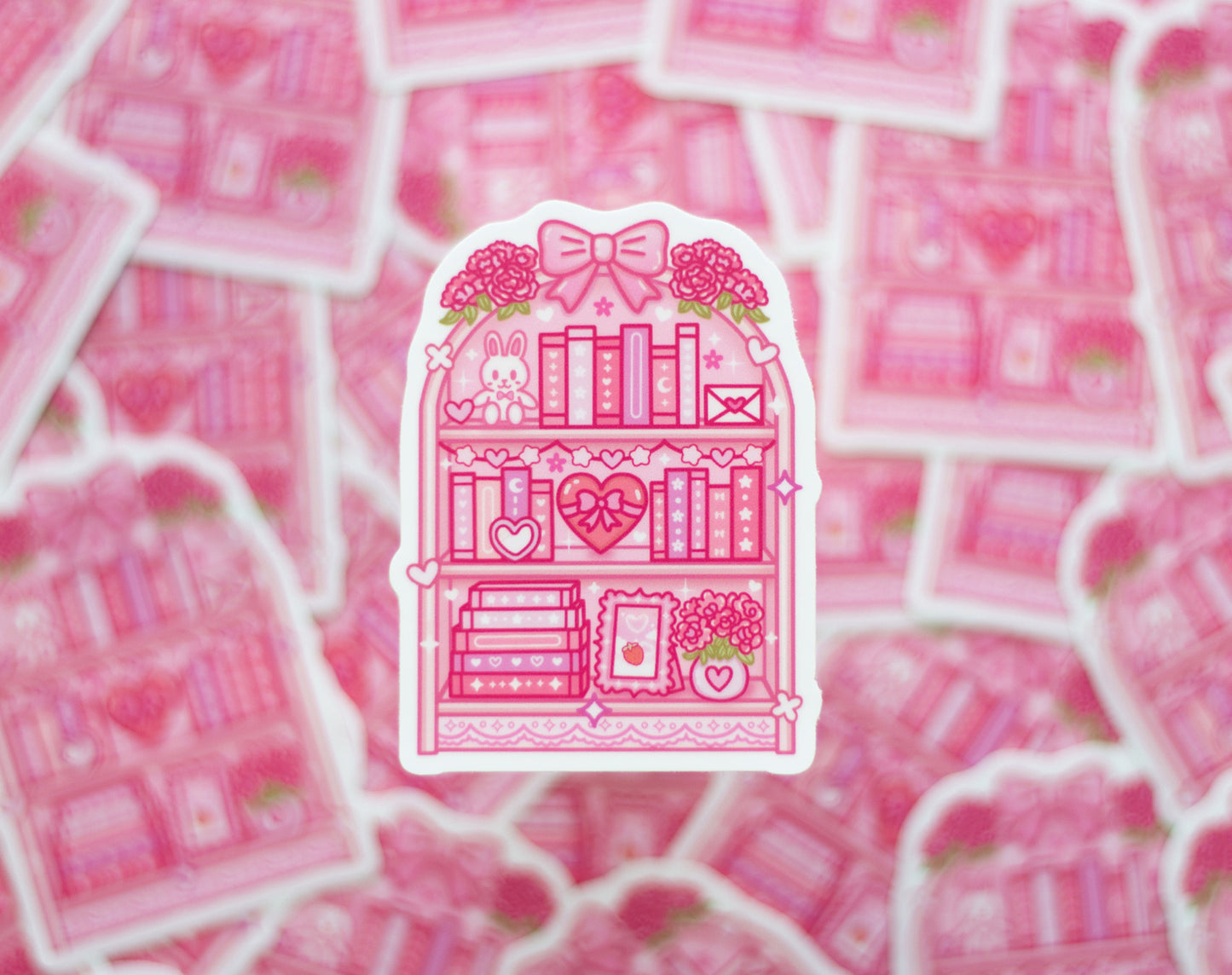 Love Story Book Shelf Sticker