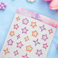 Stars and Sparkles Sticker Sheet