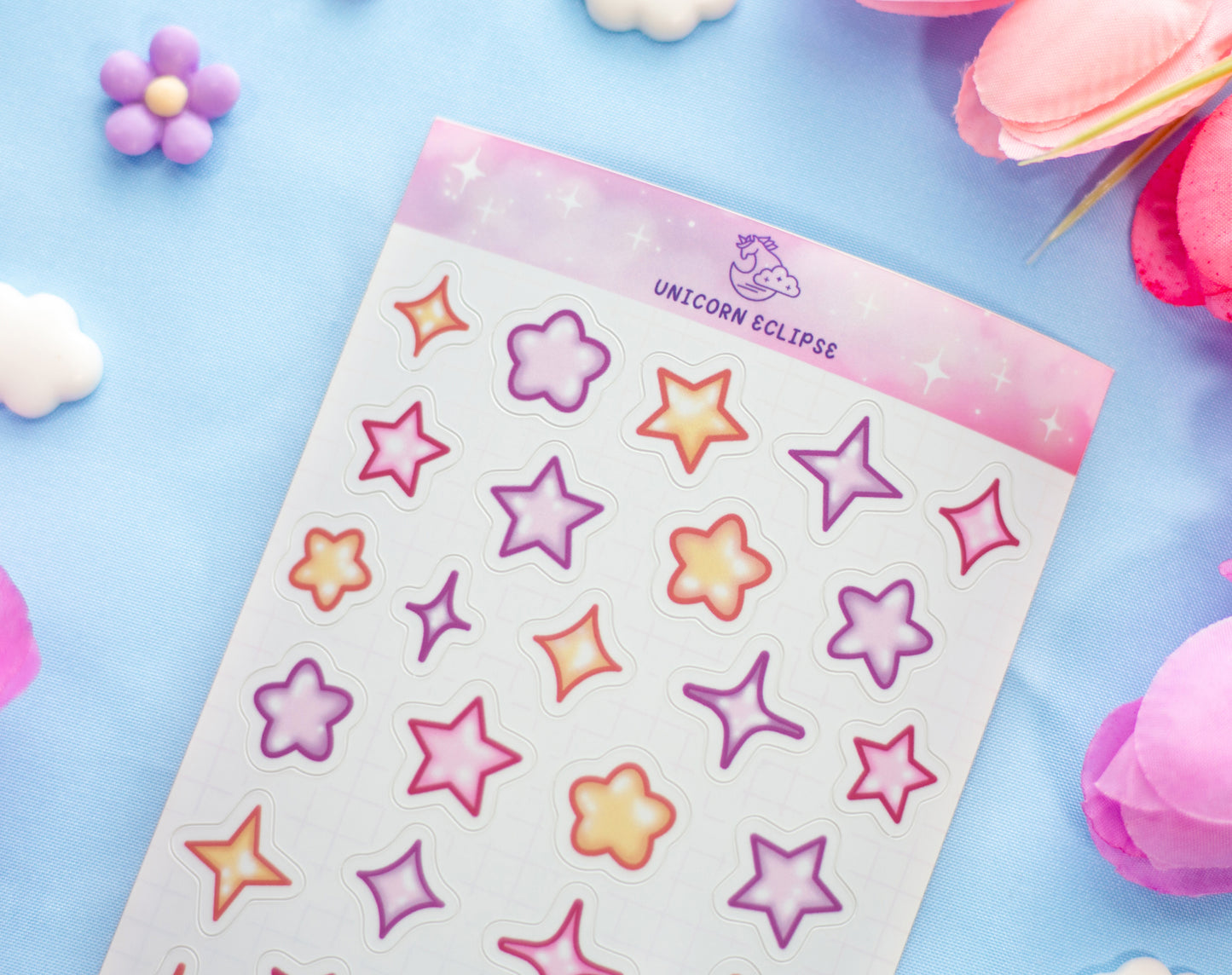 Stars and Sparkles Sticker Sheet