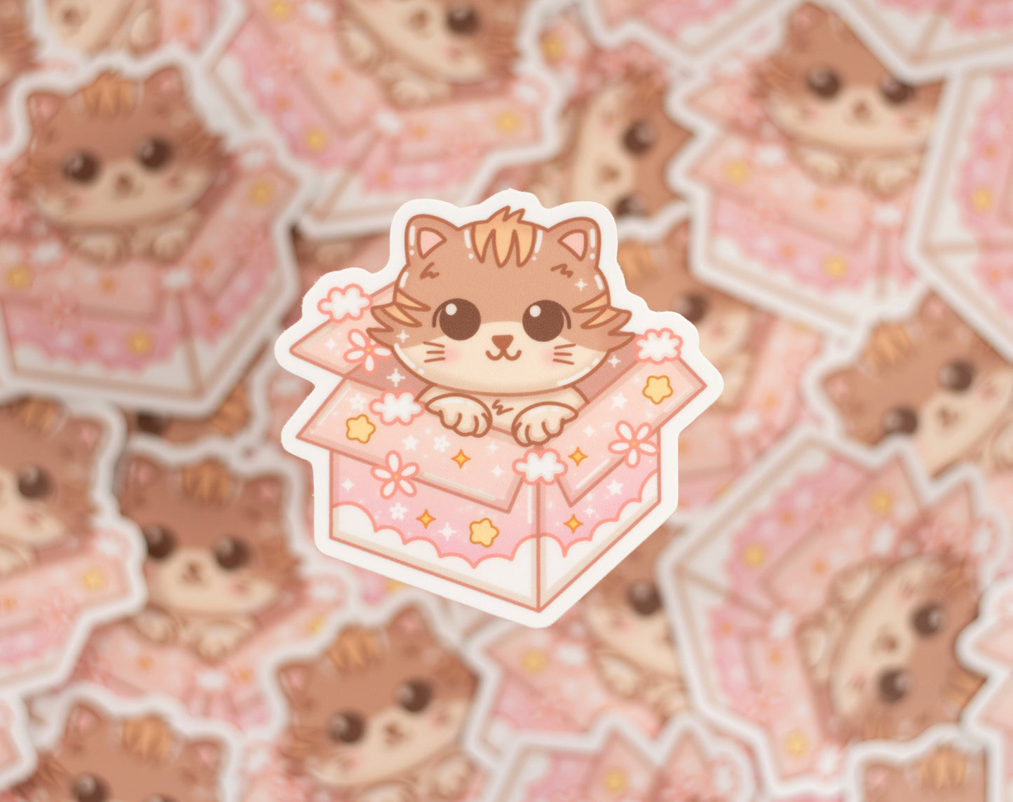 Cat in a Box Sticker