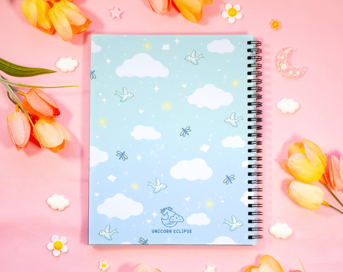 Camp Sunshine Spiral Lined Notebook (7x9")