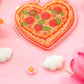 Heart Pizza Keychain