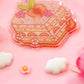Peach Cake Keychain