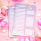 Starry Clouds Hourly Planner Pad