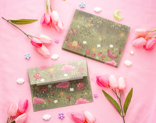 Mushroom Cottagecore Envelopes