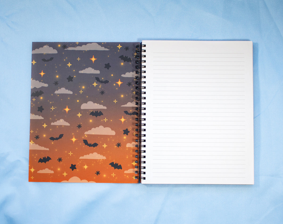 Camp Shadow Spiral Lined Notebook (7x9")