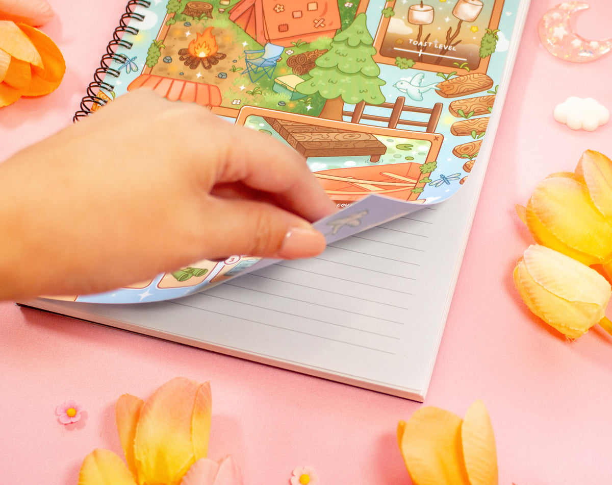 Camp Sunshine Spiral Lined Notebook (7x9")