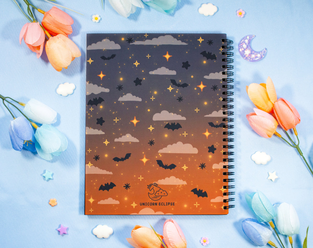 Camp Shadow Spiral Lined Notebook (7x9")