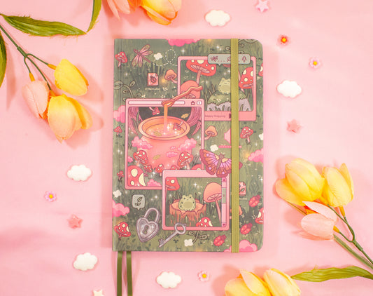 Mushroom Cottagecore Dotted Journal
