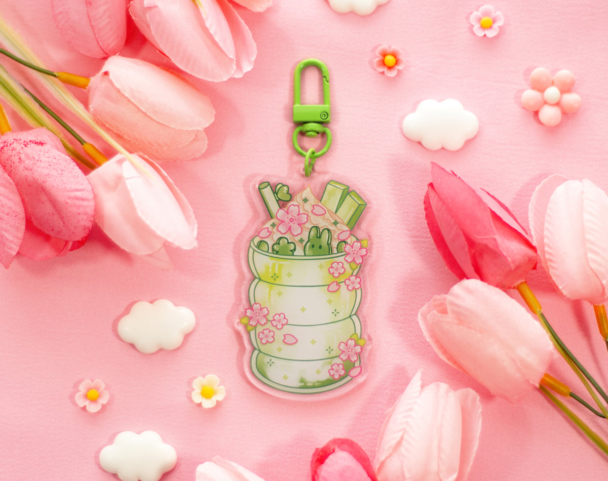 Iced Matcha Keychain – Unicorn Eclipse