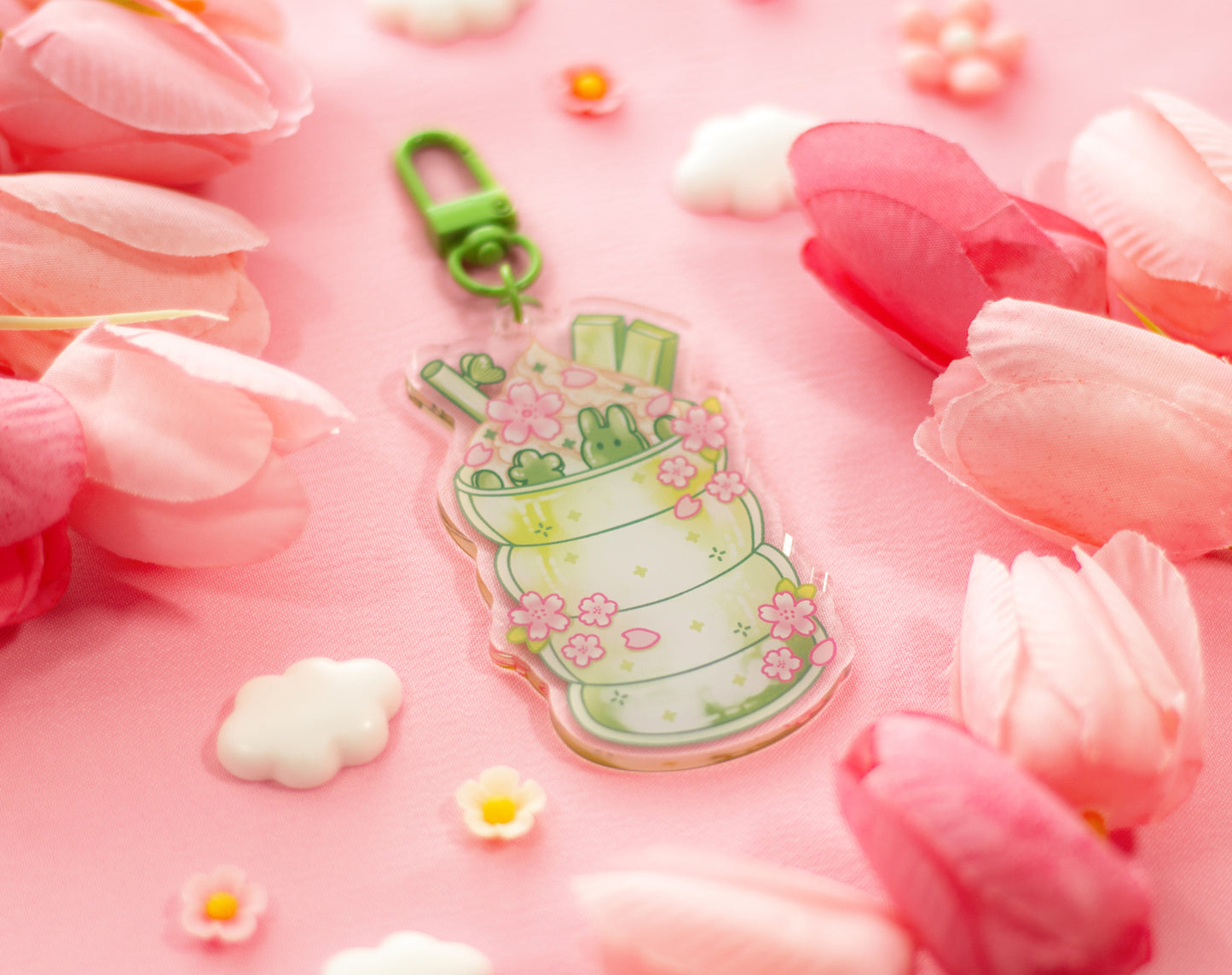 Iced Matcha Keychain