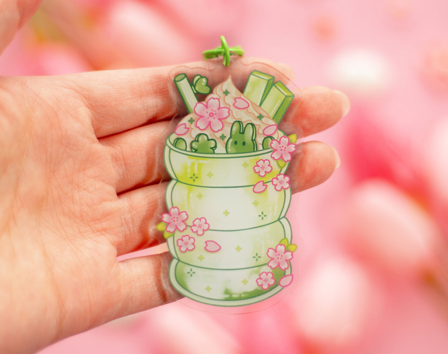 Iced Matcha Keychain