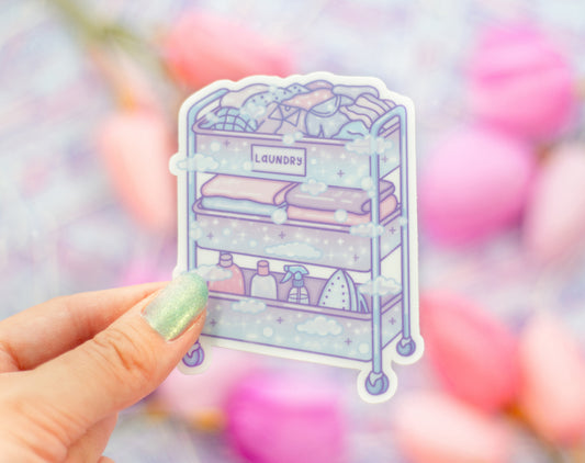 Laundry Cart Sticker