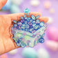 Blueberry Basket Keychain