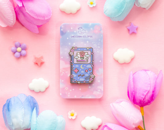 Game Girl Enamel Pin
